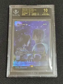 Pristine 10 BGS Black Label, Stay With Me 0031 Rhystic Study Foil, MTG FF, POP 4 - Image 1
