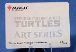 The Last Ronin's Technique 23/54 MTG TMNT ART Series NM - Image 2