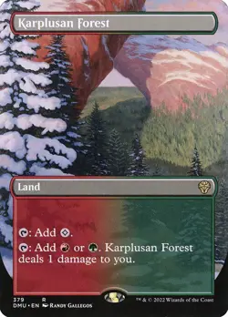 1x Karplusan Forest - Extended Art NM Eng MTG - Dominaria United - Image 1