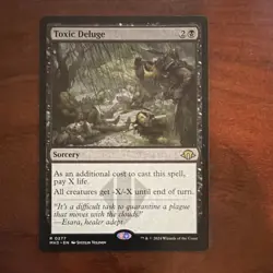 Wizards Toxic Deluge Rare Sorcery Modern Horizons 3 Black Regular MTG - Image 1