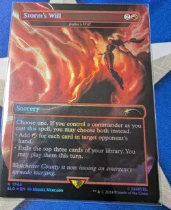 Storm's Will Jeska's Will MTG Marvel Secret Lair NM Foil Unplayed SLD Storm - Image 1