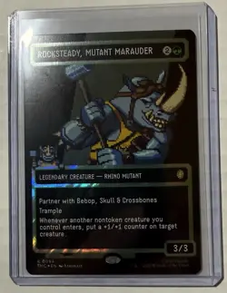 Rocksteady, Mutant Marauder (Borderless) (Surge Foil) Commander: Teenage Mutant - Image 1