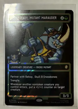 Rocksteady, Mutant Marauder (Borderless) (Surge Foil) Commander: Teenage Mutant - Image 2
