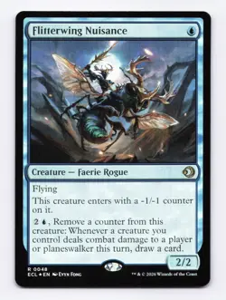 Flitterwing Nuisance (Foil) 0048 (R) MTG Lorwyn Eclipsed (ECL) - Image 1