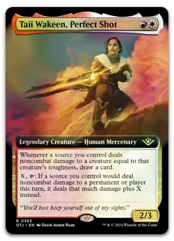 Taii Wakeen, Perfect Shot (Extended Art) #365 (Foil) NM Thunder Junction - Image 1