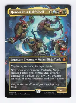 Heroes in a Half Shell (Borderless) MTG Commander Teenage Mutant Ninja Turtles - Image 1