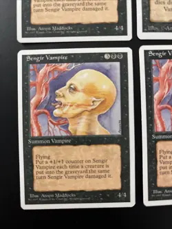 4x Sengir Vampire 1 Revised, 3 4th MTG LP Magic - Image 4