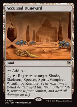 MTG Accursed Duneyard Aetherdrift Commander 20 R NM - Image 1