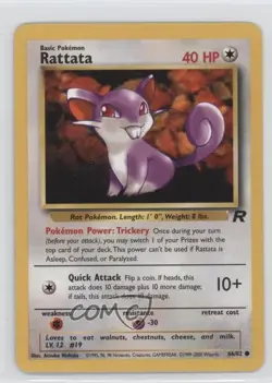 Rattata Pokemon Team Rocket #66 2000 - Image 1