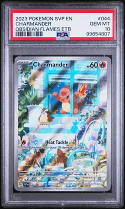 2023 POKEMON SVP EN-SV BLACK STAR PROMO #044 CHARMANDER PSA 10 - Image 1