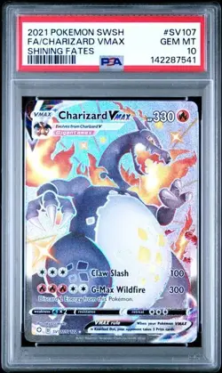 PSA 10 Charizard Vmax SV107/SV122 Pokemon Shining Fates Shiny Vault - Image 1