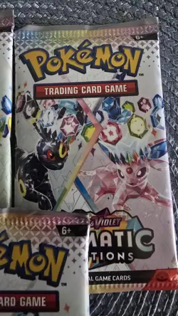 Pokemon Scarlet & Violet Prismatic Evolutions Booster Packs Lot of 3 - Image 5