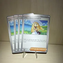 4x Lillie's Determination 119/132 x4 - Mega Evolution - Pokemon TCG - Uncommon - Image 1