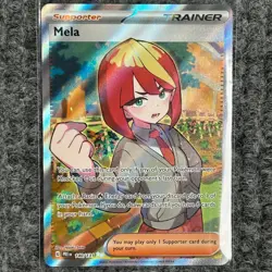 Pokemon Prismatic Evolutions Mela 140/131 Ultra Rare Holo NM/Mint Full Art PRE - Image 1