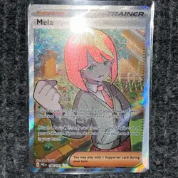 Pokemon Prismatic Evolutions Mela 140/131 Ultra Rare Holo NM/Mint Full Art PRE - Image 2