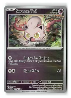 Scream Tail 077/162 Uncommon Temporal Forces Pokemon Reverse Holo Near Mint - Image 1