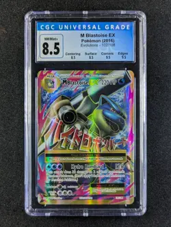 2016 Pokemon M BLASTOISE EX #102/106 Evolutions Ultra Rare English CGC 8.5 - Image 1