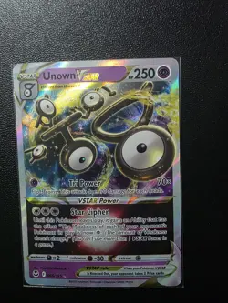 SWSH12: Silver Tempest Unown VSTAR #066/195 Ultra Rare Pokemon TCG NM! - Image 1