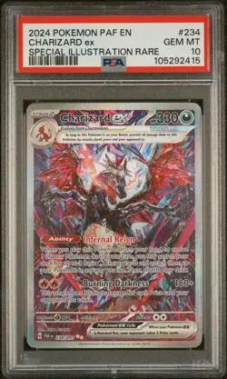 CHARIZARD EX PSA 10 GEM 2024 POKEMON PALDEAN FATES SPECIAL ILLUSTRATION RARE 234 - Image 1