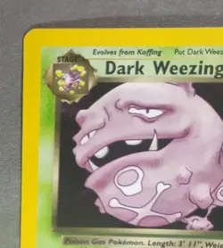 Rare Holographic Pokemon Team Rocket Set Dark Weezing 14/82 (Unlimited, English) - Image 4