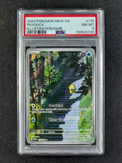 2023 Pokemon PSYDUCK #175/165 Scarlet & Violet 151 Illustration Rare PSA 8 - Image 1