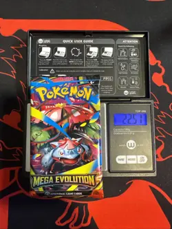 22.51g HEAVY - Pokemon TCG Mega Evolution Booster Pack Sealed / Semi GoDU - Image 1