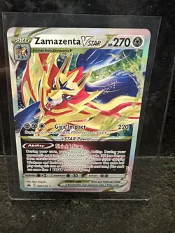 Pokemon TCG Zamazenta VSTAR Crown Zenith 099/159 Holo Ultra Rare - Image 1