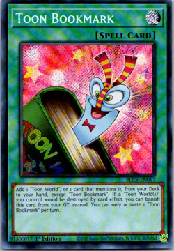 Yugioh: Toon Bookmark - BLCR-EN067 - Secret Rare - 1st Edition - NM - Image 1