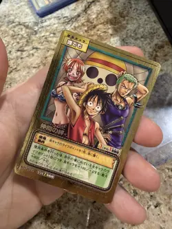 One Piece Trading Card Game | BP-W01 Gold card BANDAI Vintage RARE Promo - Image 1