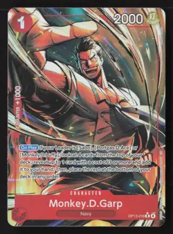 Monkey.D.Garp (Alternate Art) R OP13-016 NM - One Piece TCG - Image 1