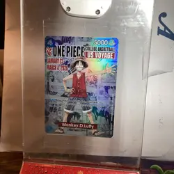 Bandai Monkey.D.Luffy College Basketball US Voyage Promo Foil One Piece Card - Image 2