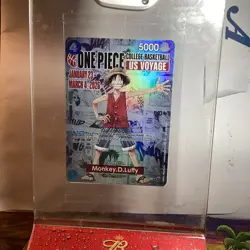 Bandai Monkey.D.Luffy College Basketball US Voyage Promo Foil One Piece Card - Image 3