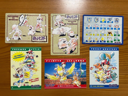 SR!! 1996 Pokemon Jumbo Card Carddass : Full Set of 6- Ken Sugimori Bandai Japan - Image 1