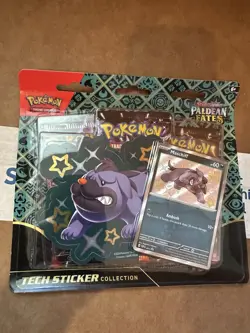 Pokemon Paldean Fates Tech Sticker Collection (Promo Card: Maschiff) - Image 1