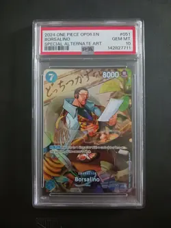 One Piece Card Game TCG OP06 Borsalino OP05-051 SP PSA 10 - Image 1