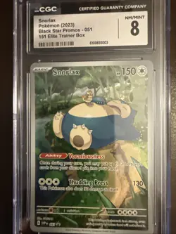 151 Snorlax # 051 Sv: Scarlet & Violet Promo Cards Holo - Image 1
