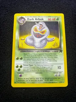 2000 DARK ARBOK W Stamped Pokemon Card Promo - Team Rocket 19/82 WOTC Rare - Image 1