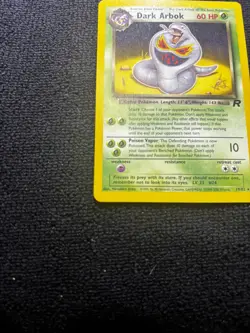 2000 DARK ARBOK W Stamped Pokemon Card Promo - Team Rocket 19/82 WOTC Rare - Image 2