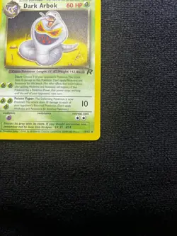 2000 DARK ARBOK W Stamped Pokemon Card Promo - Team Rocket 19/82 WOTC Rare - Image 4