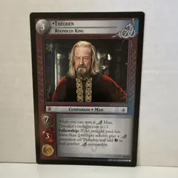 Decipher Theoden Rekindled King Companion The Lord of the Rings TCG Card 7R255 - Image 1