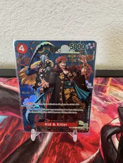 One Piece Card Game TCG Kid and Killer EB01-003 Alternate Art & Crocodile Lot - Image 1