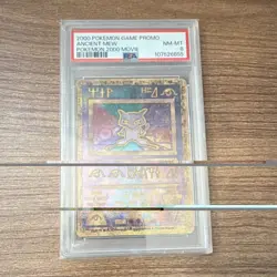 NM/MT Promo Card Pokemon 2000 Movie Ancient Mew Holo PSA 8 Wizards of the Coast - Image 1