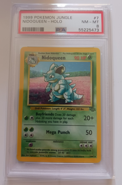 PSA 8 Nidoqueen Pokemon Card Holo WOTC 7/64 Jungle Set Rare Vintage 1999 NM-MT - Image 1