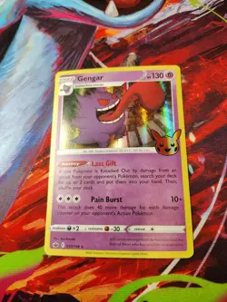 Gengar 057/198 Rare Holo Card Trick or Trade BOOster Pokemon TCG - Image 1