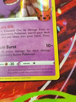 Gengar 057/198 Rare Holo Card Trick or Trade BOOster Pokemon TCG - Image 4