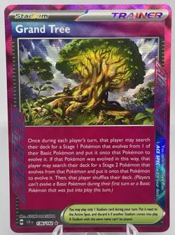 Pokemon TCG Grand Tree Holo Card Stellar Crown Series 136/142 Free S/H - Image 1