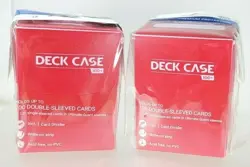 2 ULTIMATE GUARD DECK CASES 100+ Sleeved Card Storage Box Ruby Red Standard Size - Image 1