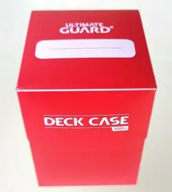 2 ULTIMATE GUARD DECK CASES 100+ Sleeved Card Storage Box Ruby Red Standard Size - Image 4