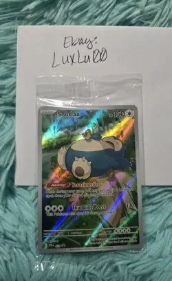 Pokemon Snorlax 051 SV Promo Holo English Scarlet & Violet 151 Card *NM+* SEALED - Image 1