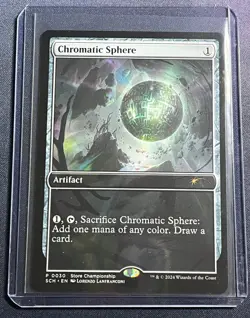 MTG Chromatic Sphere 0030 Store Championship Promo Magic the Gathering Card - Image 1